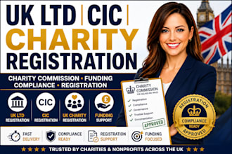 uk ltd registration cic registration uk charity charity commission funding