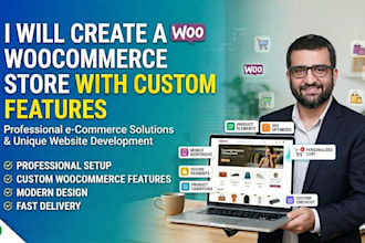 create a woocommerce store with custom features