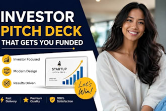 investor pitch deck presentation, startup investment deck venture capital expert
