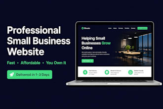 build a fast, modern website for your small business