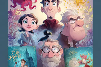 design cute children book covers for kids stories
