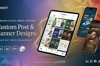 design e commerce banners and social media posts