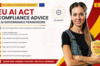 provide eu ai act compliance advice and ai governance framework