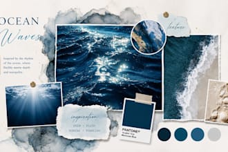 create premium fashion mood boards with aesthetic concept design