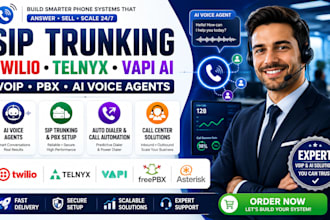 setup sip trunking twilio telnyx vapi pbx zadarma voip autodialer system IVR
