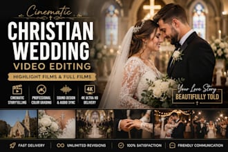 edit cinematic wedding videos