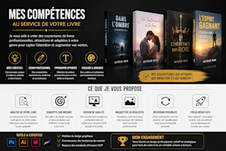 je vais concevoir une couverture de livre