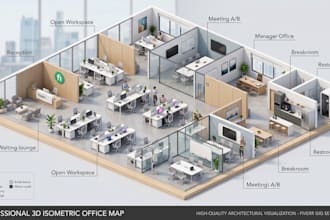 design professional office map, shopping mall  and city map store location map