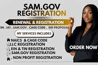 do sam gov nonprofit registration uei, cage code , llc ,naics code and renewal