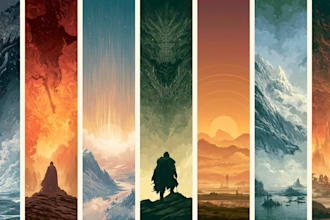 design stunning fantasy book cover art book design
