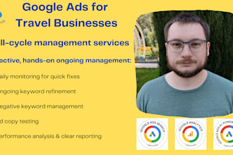manage full cycle google ads for your travel business