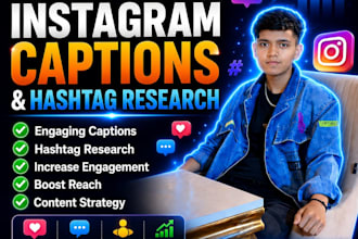 create engaging instagram captions and hashtags