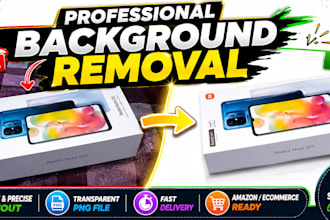 professionally remove background from product images