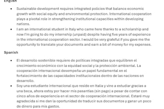translate english to spanish