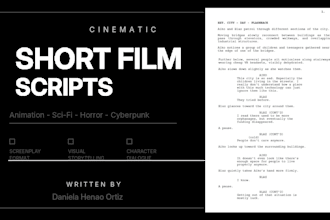 write a cinematic short film script based on your idea