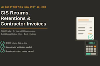 manage your cis returns, retentions and contractor invoices
