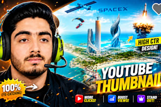 design attractive youtube thumbnails for your channel
