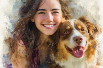 design custom pet portrait