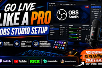 setup obs studio for twitch youtube and kick professional streaming