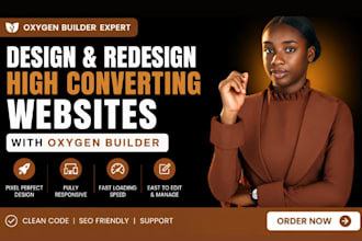 build, redesign and customize wordpress websites with oxygen builder