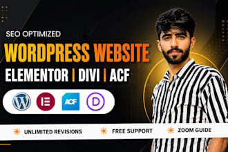 do wordpress website design with elementor or breakdance builder