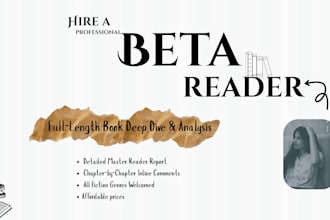 give a detailed beta reader report and feedback on your story