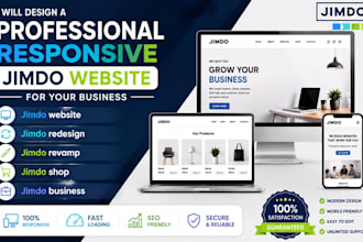 design a professional responsive jimdo website for your business