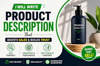 write SEO product descriptions in hindi and english for etsy