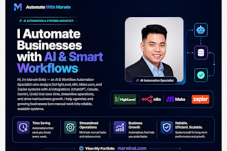 build ai automation workflows in n8n, make and zapier,ghl
