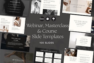 pitch deck google slides, canva slides and edit online webinar video in 24 hours