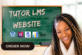 build tutor lms website, private tutor website, or wordpress lms website