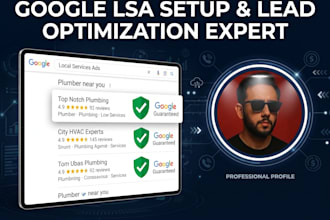 setup and optimize google local services ads for plumbers and roofers