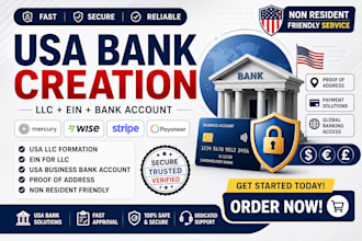usa bank creation for non US resident, USA physical address and proof of address