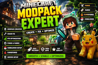 creat fix optimze minecraft modpack cobblemon curseforge fps forge fabric server