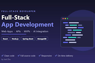 develop full stack applications
