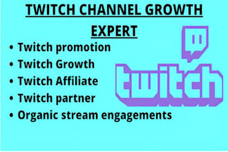 promote your twitch channel with organic growth, live viewers, and engagement