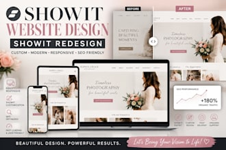 design showit website redesign and customize showit website showit template