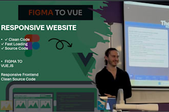convert your figma design to a responsive vue js website