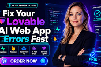 fix lovable ai webapp errors supabase, firebase errors lovable expert bug fixing