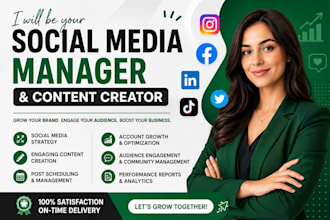 social media marketing manager social media content creator social media manager