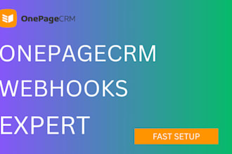 set up onepagecrm looka webhook and workflow automation