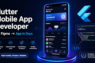 convert your design into a flutter mobile app