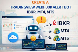 create automation tradingview indicator webhook alert bot to ibkr