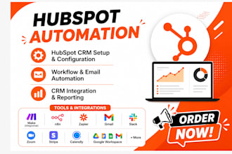 setup hubspot CRM, hubspot automation, workflow automation and email automation