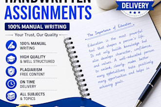 write neat handwritten assignments