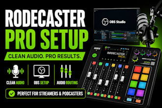 setup rodecaster pro 2 for clean obs streaming audio