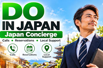 be your local japan concierge for calls and reservations
