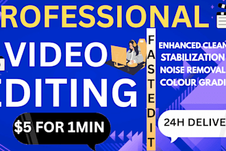 stabilize shaky video and remove background noise