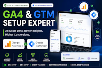 setup ga4, google tag manager and conversion tracking