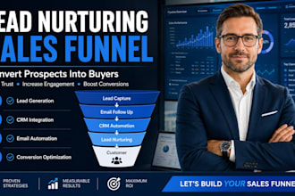 create a lead nurturing sales funnel to convert prospects into buyers